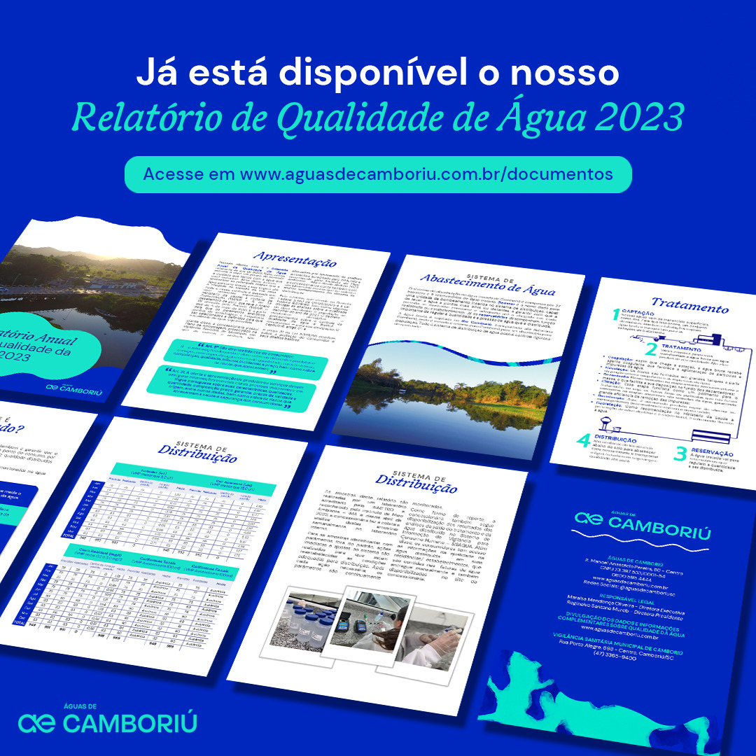 Águas de Camboriú divulga Relatório 2023 de Qualidade da Água