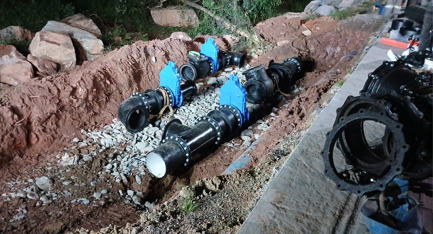 Águas de Camboriú conclui 50% das obras de reforço no abastecimento