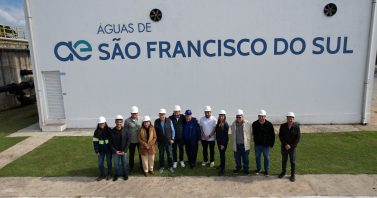 Prefeito Leonel Pavan conhece modelo de Estação de Tratamento de Esgotos referência nacional e projeta novo futuro para o saneamento de Camboriú