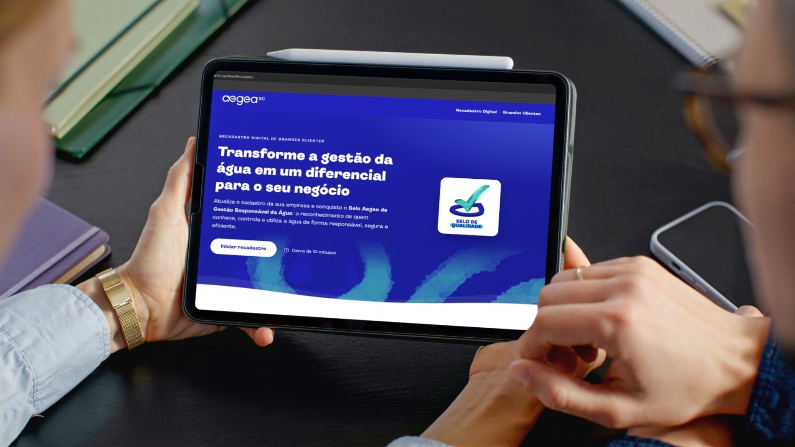 Com o objetivo de fortalecer o relacionamento e incentivar o uso consciente da água, Aegea SC inicia o recadastramento de grandes clientes